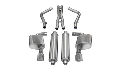 Corsa 12-13 Dodge Charger SRT-8 6.4L V8 Polished Sport Cat-Back Exhaust CORSA Performance
