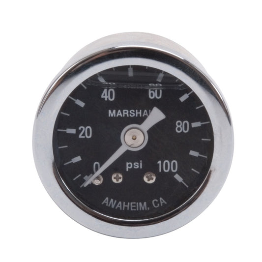 Russell Performance 100 psi fuel pressure gauge (Liquid-filled) - eliteracefab.com