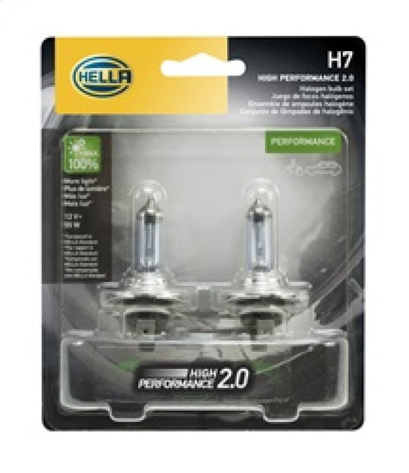 Hella H7 12V 55W PX26D HP 2.0 Halogen Bulbs - eliteracefab.com