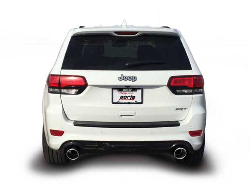 Borla 2015 Jeep Grand Cherokee SRT8 S-Type Dual Round Rolled Exit Catback Exhaust - eliteracefab.com