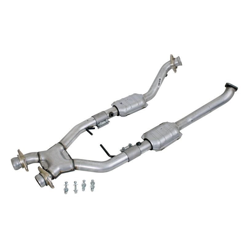 BBK 96-98 Mustang 4.6 Cobra High Flow X Pipe With Catalytic Converters - 2-1/2 - eliteracefab.com