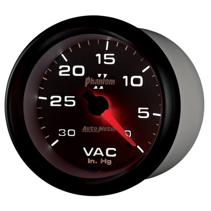 AutoMeter Gauge Vacuum 2-5/8in. 30Inhg Mechanical Phantom II 7884