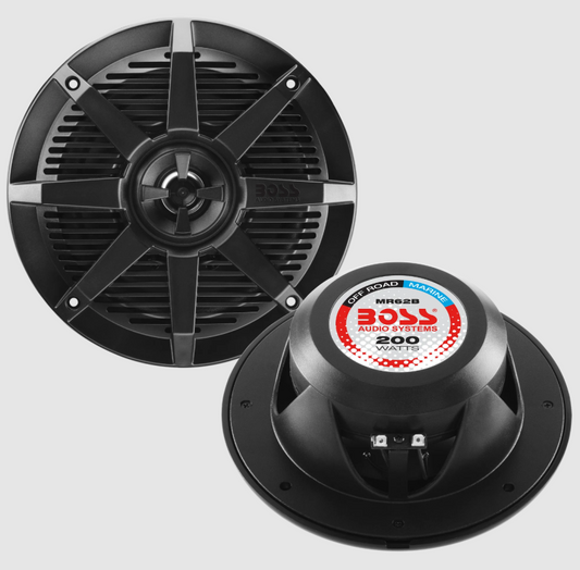 BOSS Audio Systems 6.5in Marine Speakers 200W 2-Way - MR62B