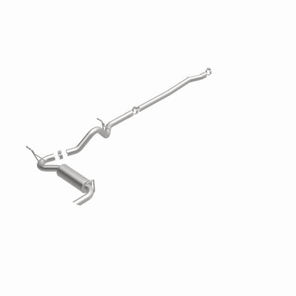 MagnaFlow 12-14 Jeep Wrangler 4dr Single Straight Rear P/S Exit Stainless C/B Performance Exhaust Magnaflow