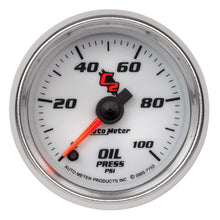 Load image into Gallery viewer, Autometer C2 52mm 100 PSI Electronic Oil Pressure Gauge