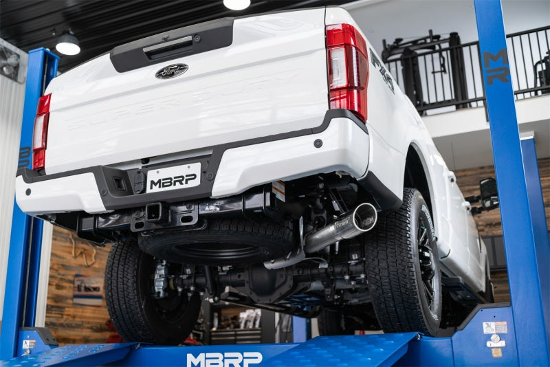 MBRP 2017+ Ford F-250/F-350 6.2L/7.3L Super/Crew Cab Single Side 4in T304 Catback Exhaust - eliteracefab.com