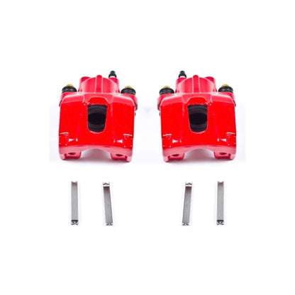 Power Stop 06-10 Jeep Commander Rear Red Calipers w/o Brackets - Pair - eliteracefab.com