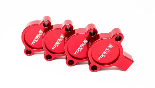 Torque Solution AVCS Cam Sensor Covers (Red) for 2015+ Subaru WRX /BRZ/FR-S/GT86/FA Engines - TS-SU-505RD