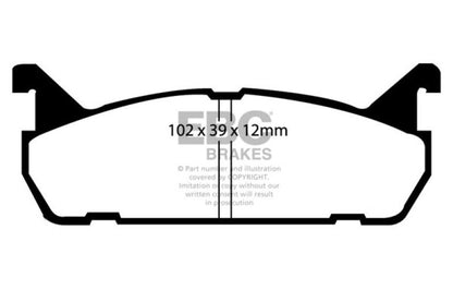 EBC RedStuff Rear Brake Pads - DP3828C EBC