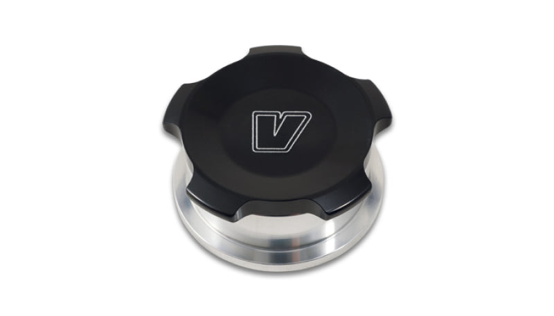 Vibrant 1.5in OD Aluminum Weld Bungs w/ Black Anodized Threaded Cap (incl. O-Ring) - eliteracefab.com
