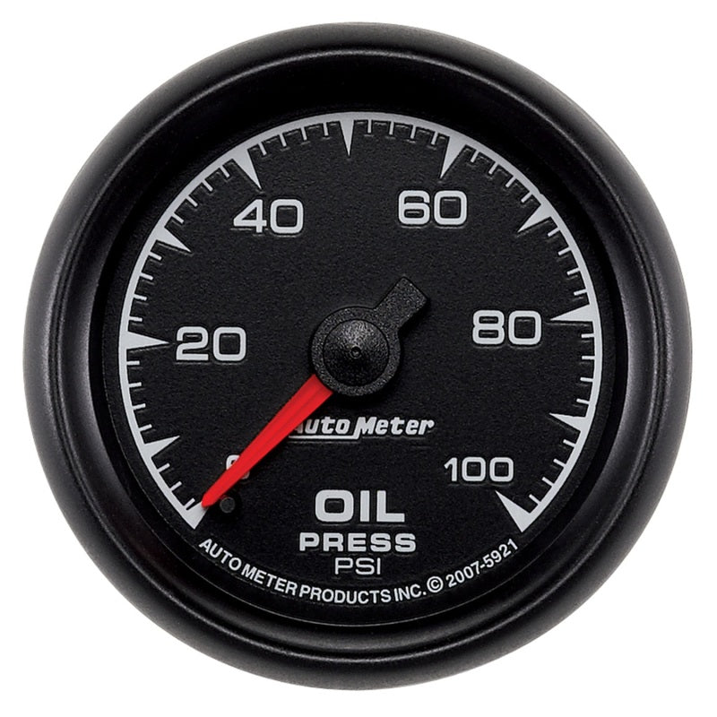 Autometer ES 52mm 0-100 PSI Mechanical Oil Pressure Gauge 5921