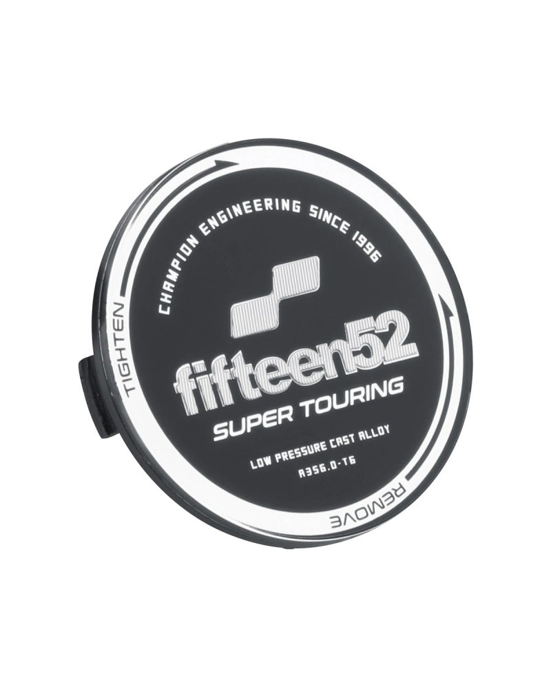 fifteen52 Super Touring (Chicane/Podium) Center Cap Single - Black/Chrome - eliteracefab.com