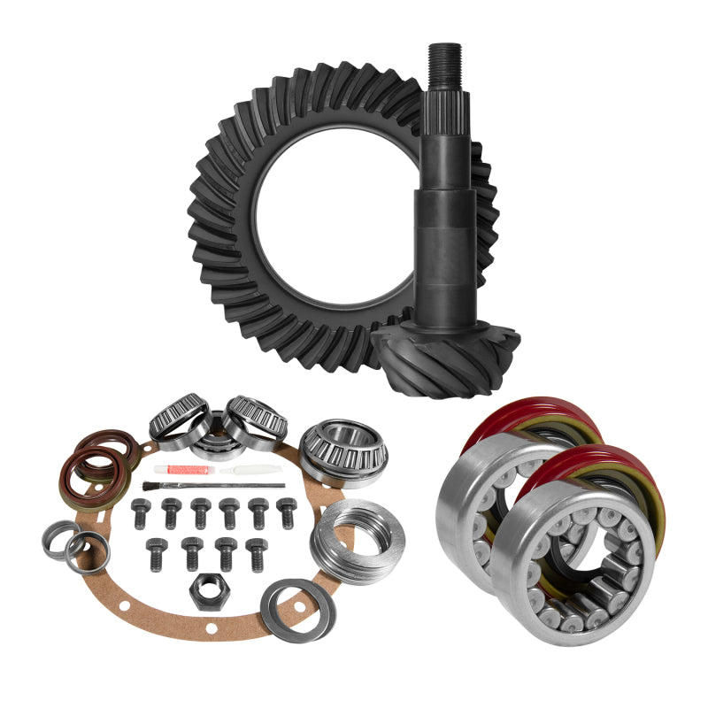 Yukon 8.6in GM 3.42 Rear Ring & Pinion Install Kit Axle Bearings and Seal Yukon Gear & Axle