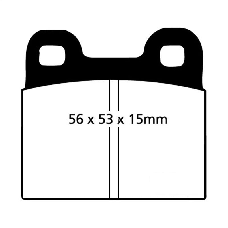 EBC 71-79 Volkswagen Beetle 1.3 (1300) Yellowstuff Front Brake Pads - eliteracefab.com