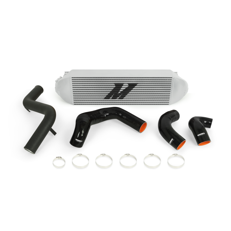 Mishimoto 2013+ Ford Focus ST Silver Intercooler w/ Black Pipes - eliteracefab.com