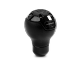 Momo Nero Shift Knob - Tall Black Leather, Black Chrome Insert NERBK1