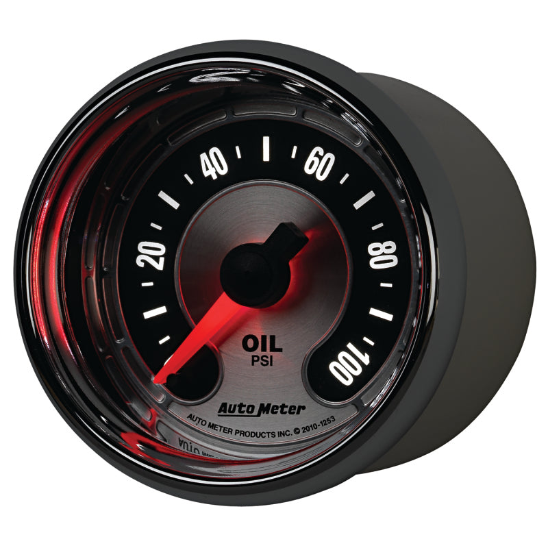 Autometer American Muscle 52mm Full Sweep Electric 0-100 PSI Oil Pressure Gauge 1253