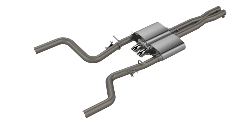 QTP 15-18 Dodge Challenger 6.2L/6.4L 304SS Screamer Cat-Back Exhaust w/3in Tips - eliteracefab.com