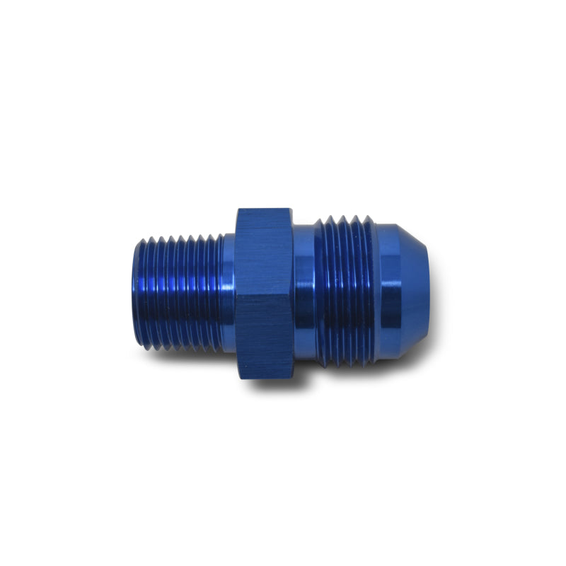 Russell Performance -12 AN to 1/2in NPT Straight Flare to Pipe (Blue)