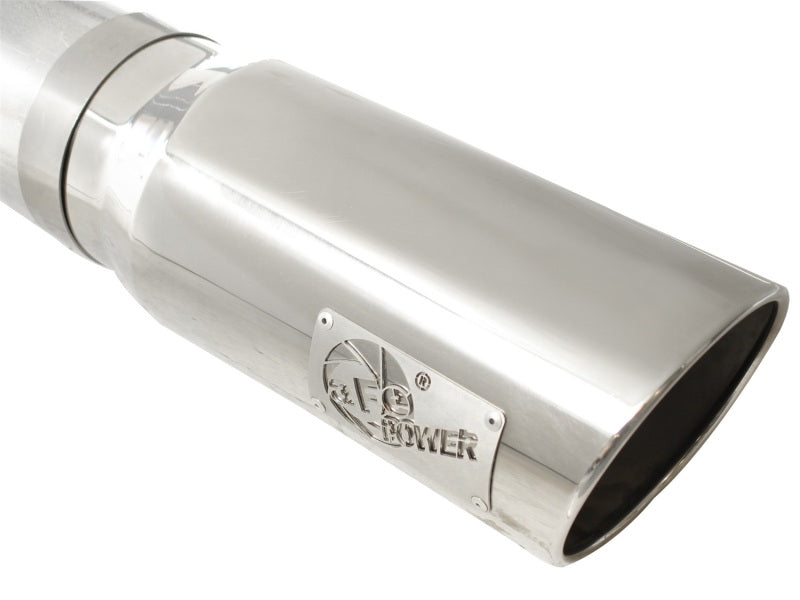 aFe Atlas Exhaust 5in DPF-Back Al Steel 11-13 GM Diesel Trucks V8-6.6L (td) LML (Pol Tip) aFe