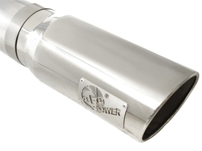 aFe Atlas Exhaust 5in DPF-Back Al Steel 11-13 GM Diesel Trucks V8-6.6L (td) LML (Pol Tip) aFe