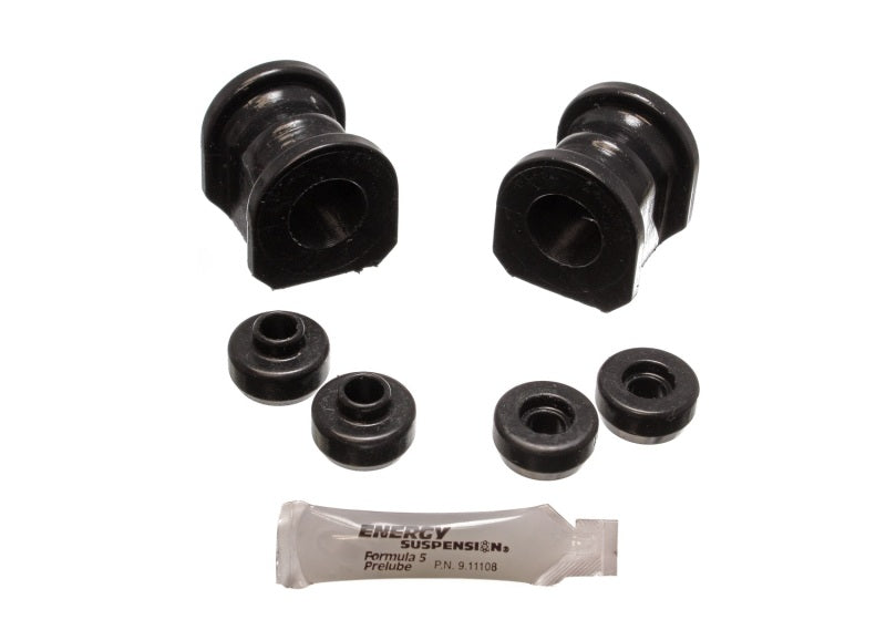 Energy Suspension 89-94 Nissan 240SX (S13) Black 24mm Front Sway Bar Bushing Set - eliteracefab.com