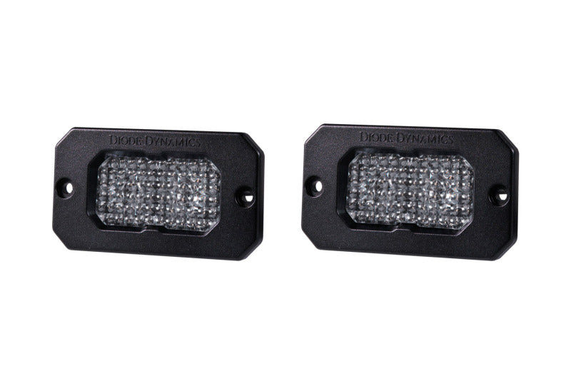 Diode Dynamics Stage Series 2 In LED Pod Sport - White Flood Flush WBL (Pair)