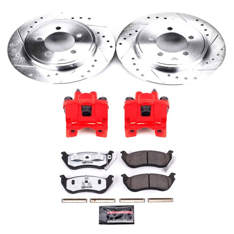 Power Stop 06-10 Ford Explorer Rear Z36 Truck & Tow Brake Kit w/Calipers - eliteracefab.com