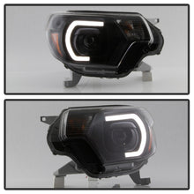 Load image into Gallery viewer, xTune Toyota Tacoma 12-15 Headlights - Light Bar DRL - Black PRO-JH-TTA12-LBDRL-BK - eliteracefab.com