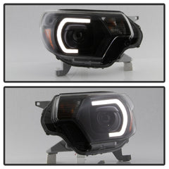 xTune Toyota Tacoma 12-15 Headlights - Light Bar DRL - Black PRO-JH-TTA12-LBDRL-BK - eliteracefab.com