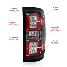 Load image into Gallery viewer, ANZO 2014-2018 Chevy Silverado 1500 LED Taillights Black - eliteracefab.com