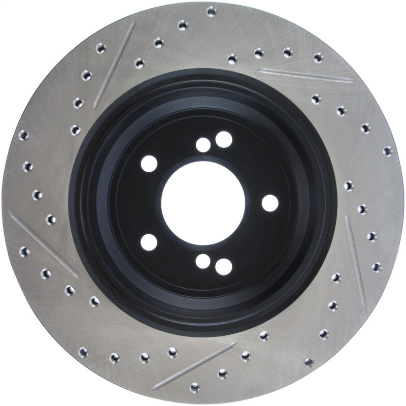 StopTech Slotted and Drilled Rotor BMW Rear Left 127.34054L - eliteracefab.com