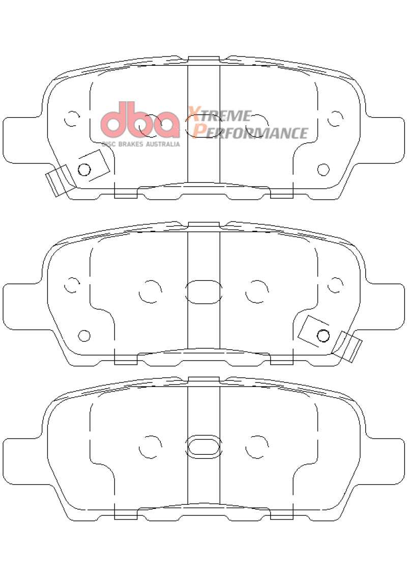 DBA Extreme Performance Rear Brake Pads - DB1509XP DBA