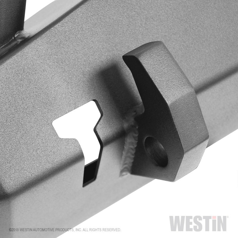 Westin 18-22 Jeep Wrangler JL / 20-22 Gladiator WJ2 Stubby Front Bumper w/Bull Bar - Tex. Blk Westin
