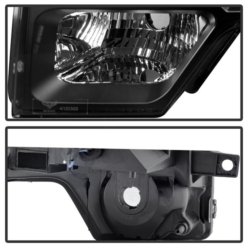 Xtune Ford F150 09-14 Projector Headlights Halogen Model Only LED Halo Black PRO-JH-FF15009-CFB-BK - eliteracefab.com