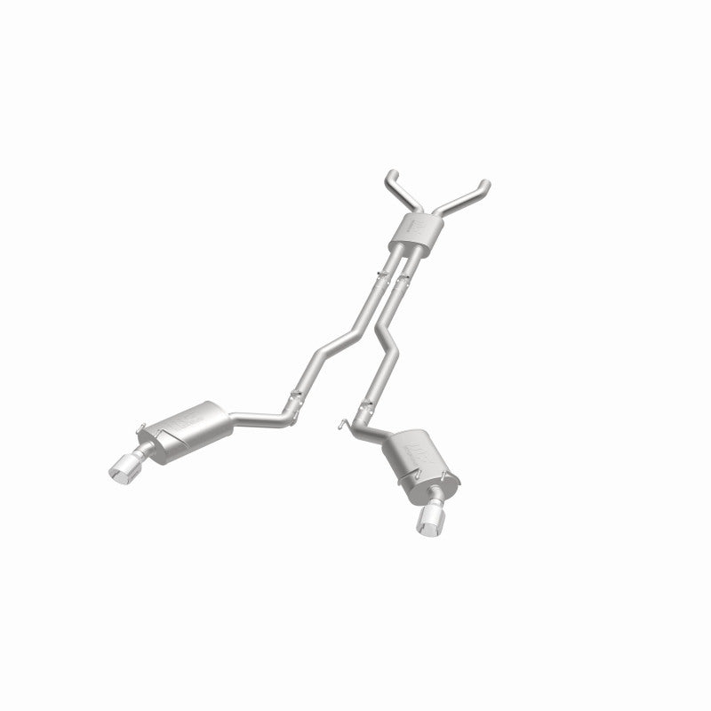MagnaFlow Cat-Back Stainless Dual Split Rear Exit 4in Polished Tips 11-15 Chevy Camaro 3.6L V6 Magnaflow