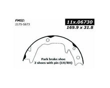 Load image into Gallery viewer, CENTRIC 00 MITSUBISHI ECLIPSE V6 NON TURBO PARKING BRAKE SHOES, 111.06730 - eliteracefab.com