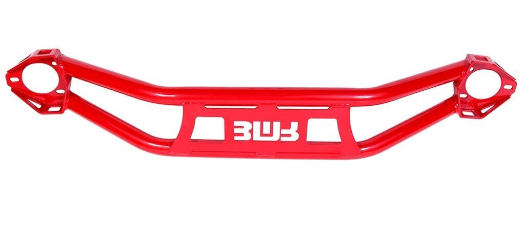 BMR 08-18 DODGE CHALLENGER FRONT STRUT TOWER BRACE - RED (TWIN TUBE DESIGN) - eliteracefab.com