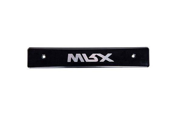 TURBOXS LICENSE PLATE DELETE BLACK; MACHINED SUBARU WRX/STI WRX LOGO; 2015-2018 - eliteracefab.com