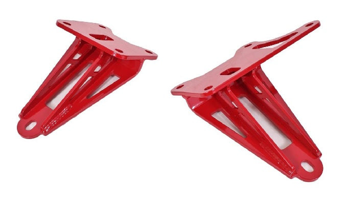 BMR MOTOR MOUNT BRACKET ADJ HEIGHT RED (2015+ MUSTANG) - eliteracefab.com