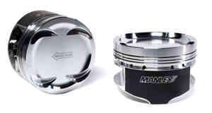 MANLEY 630000CE-4 Piston Kit (Mazda 87.5mm STD Bore 9.5 CR Dish Type Platinum Series Extreme Duty s with Rings) - eliteracefab.com