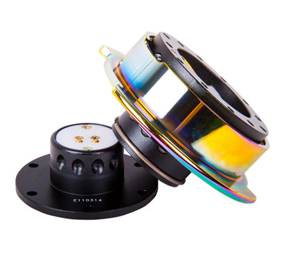 NRG Quick Release Gen 2.5 Black Body Neo Chrome Ring - eliteracefab.com