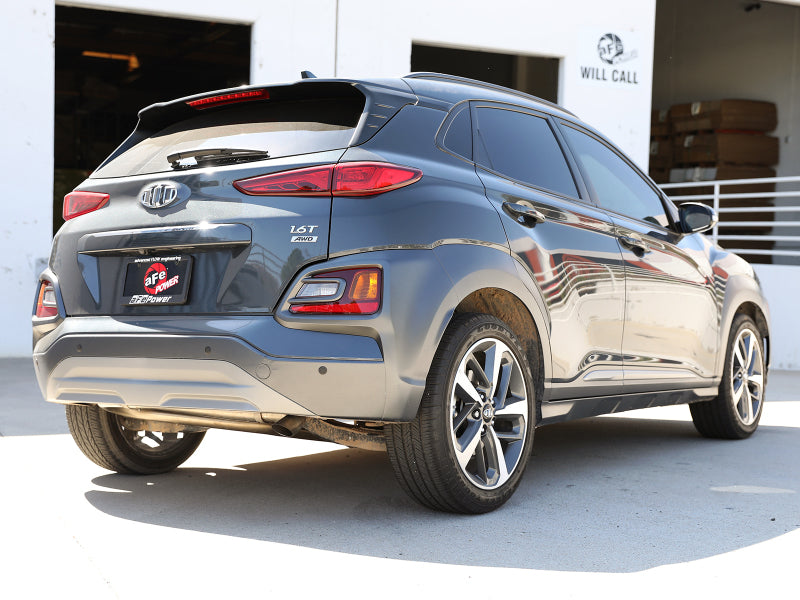 aFe Takeda 2-1/2in 304 SS Axle-Back Exhaust (No Muffler) 18-21 Hyundai Kona L4 1.6L (t) aFe