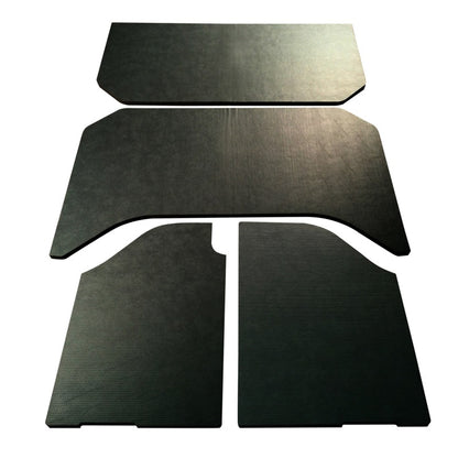 DEI 07-10 Jeep Wrangler JK 4-Door Boom Mat Headliner - 4 Piece - Black Leather Look DEI