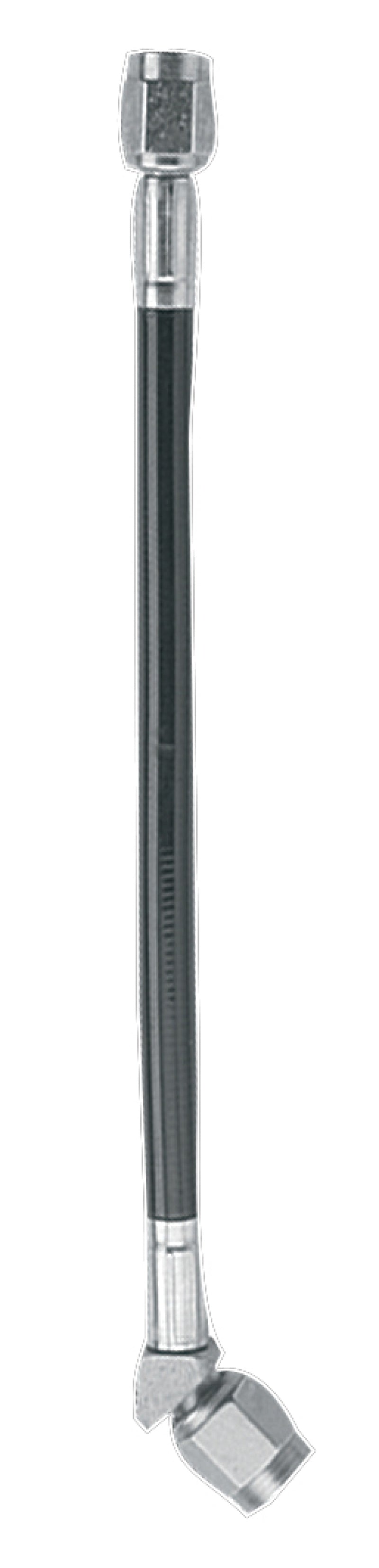 Fragola -3AN Black Covered Assembly Straight x 45 Degree 20in Fragola