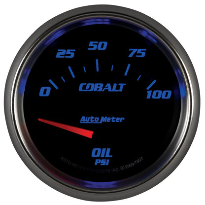 Autometer Cobalt 66.7mm 0-100 PSI Oil Pressure Gauge 7927