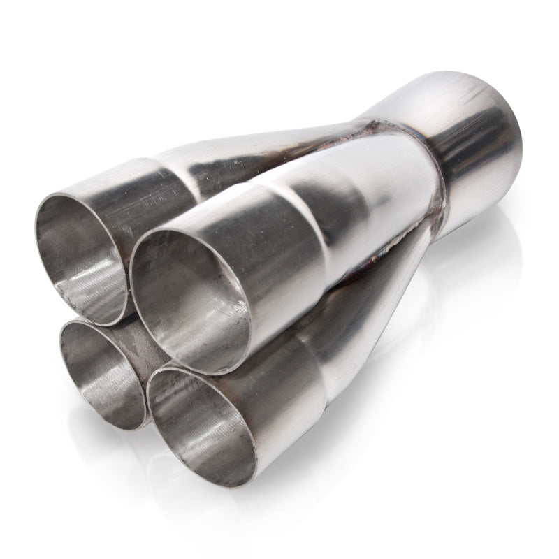 Stainless Works 2.125in four way merge collector with 3.5in OD outlet Stainless Works