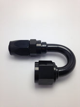 Load image into Gallery viewer, Fragola -6AN x 180 Degree Pro-Flow Hose End - Black - eliteracefab.com