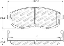 Load image into Gallery viewer, STOPTECH PERFORMANCE 02-05 INFINITI G35 / 07-09 NISSAN ALTIMA/SENTRA / 6/02-05 350Z FRONT BRAKE PA, 309.08150 - eliteracefab.com