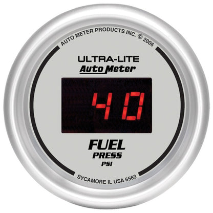 Autometer Ultra-Lite 52MM 5-100 PSI Digital Fuel Pressure Gauge 6563